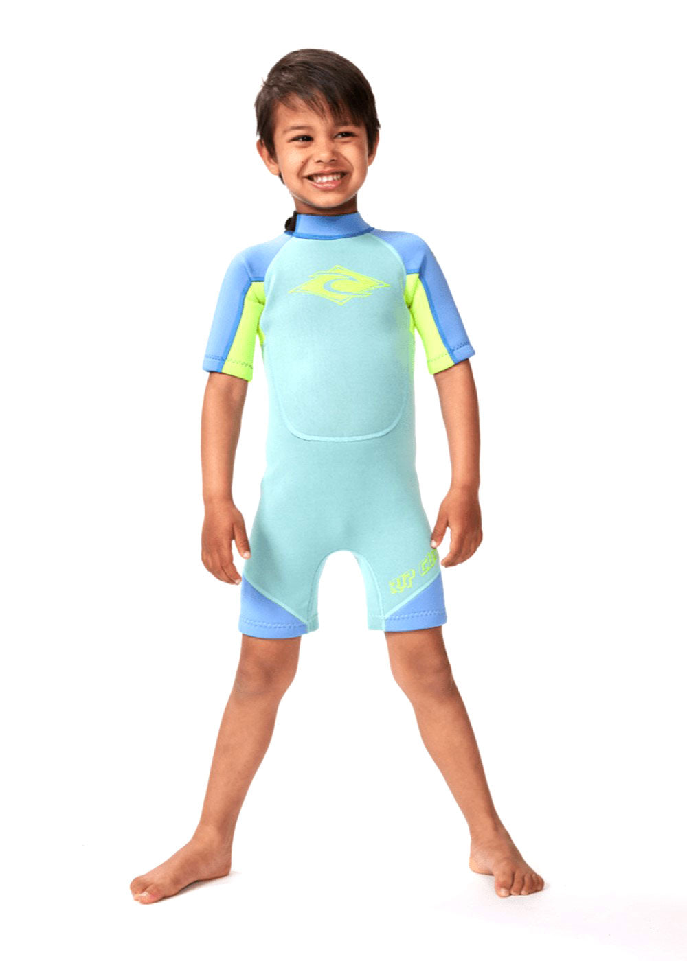 Rip Curl Boys Groms Omega BZ 1.5mm Short Sleeve Spring Wetsuit for Kids - Perfect for Surfing, Swimming & Water Sports in Cool Weather