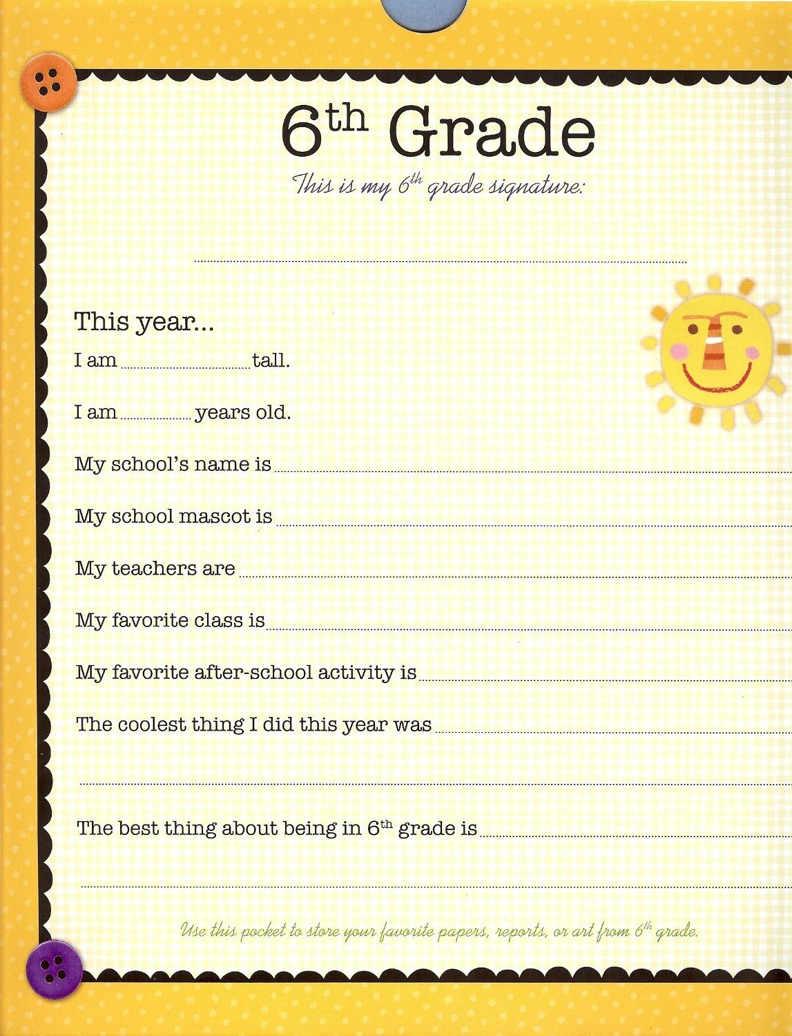 New Seasons School Years Scrapbook Album - Pre-K to 8th Grade Memory Keeper with Pockets | Perfect for Preserving Childhood Photos, Artwork & School Memorabilia