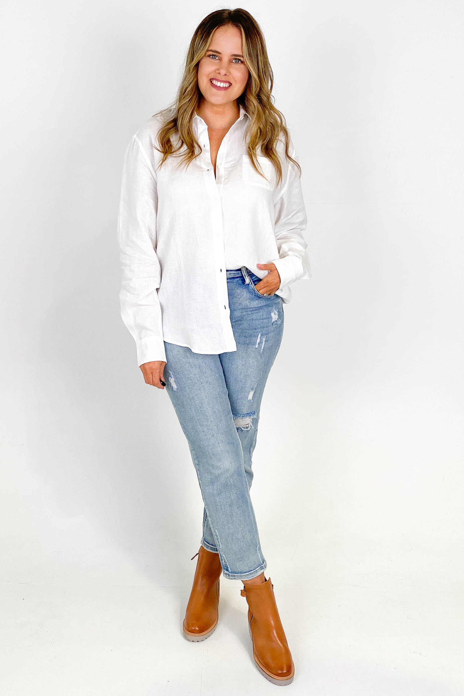 Premium AS Colour Linen Shirt for Men - Breathable White Summer Button Down Shirt | Casual Office Wear & Beach Vacation Outfit