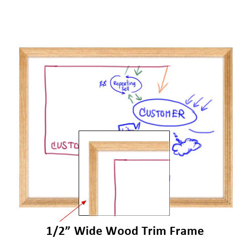 Adjustable Height White Dry Erase Board 20x15 Inches with Wood Frame - Perfect for Office Meetings, Classroom Teaching & Home Organization