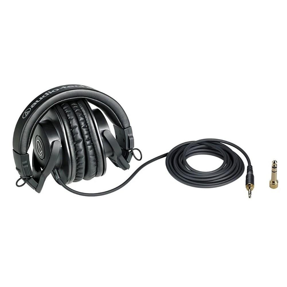 Audio Technica ATH-M30X Professional Studio Monitor Headphones with Fixed Cable - Perfect for Music Production, Podcasting & Audio Tracking