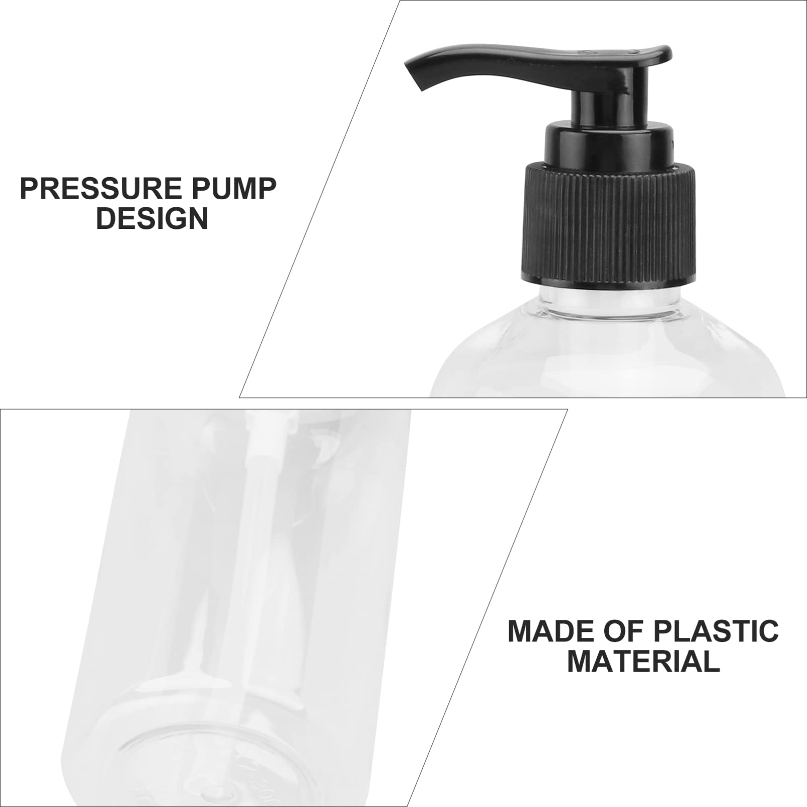 iPetboom 5-Pack Foaming Shampoo Pump Bottles - Empty Cosmetic Dispenser for Hand Soap, Lotion & Travel (Refillable Foam Soap Dispenser for Bathroom, Kitchen & Salon Use)