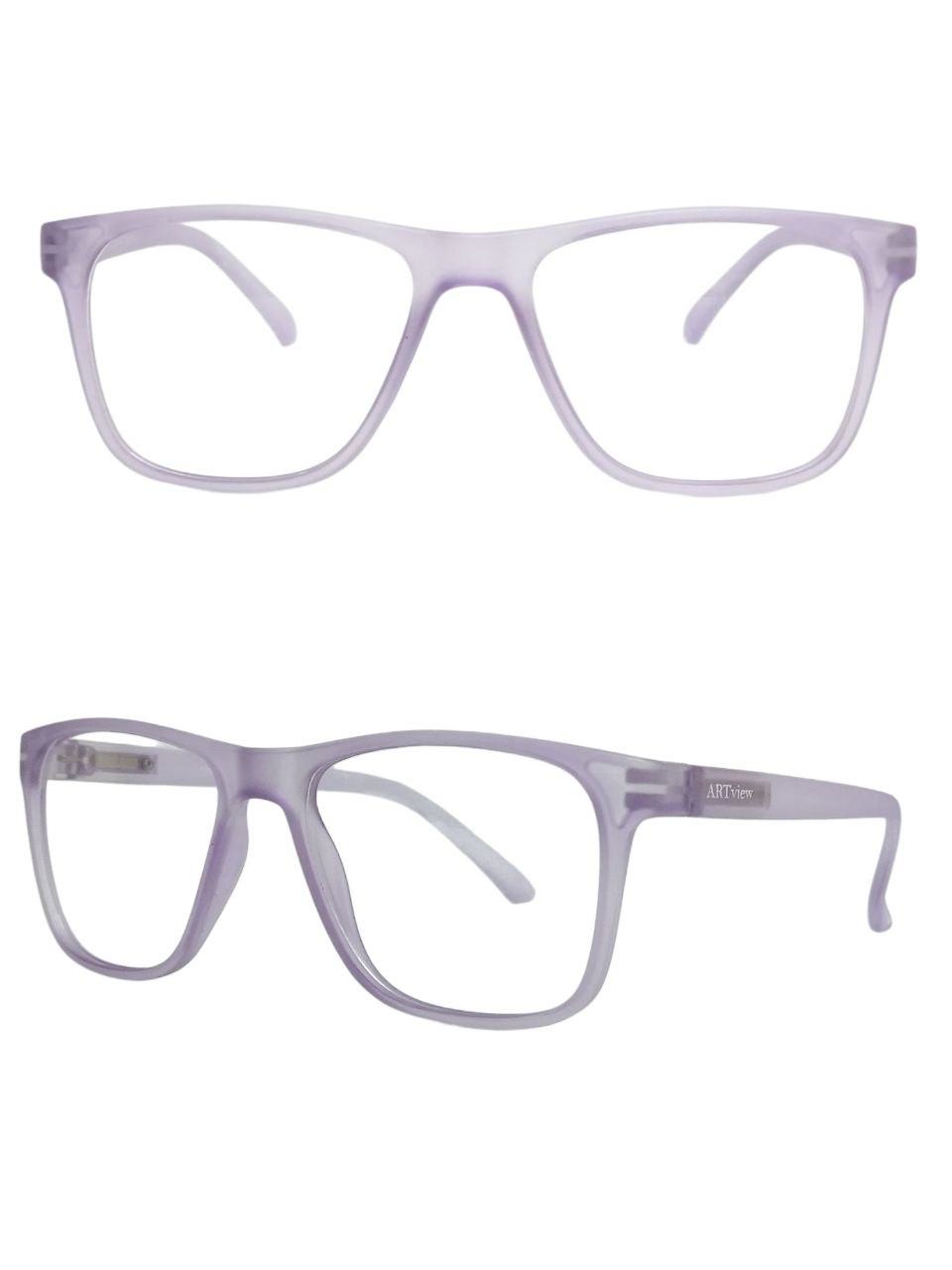 ARTView Mirage Transparent Square Glasses – Trendy Prescription Eyewear for Men & Women – Perfect for Office, Reading & Fashion Accessories
