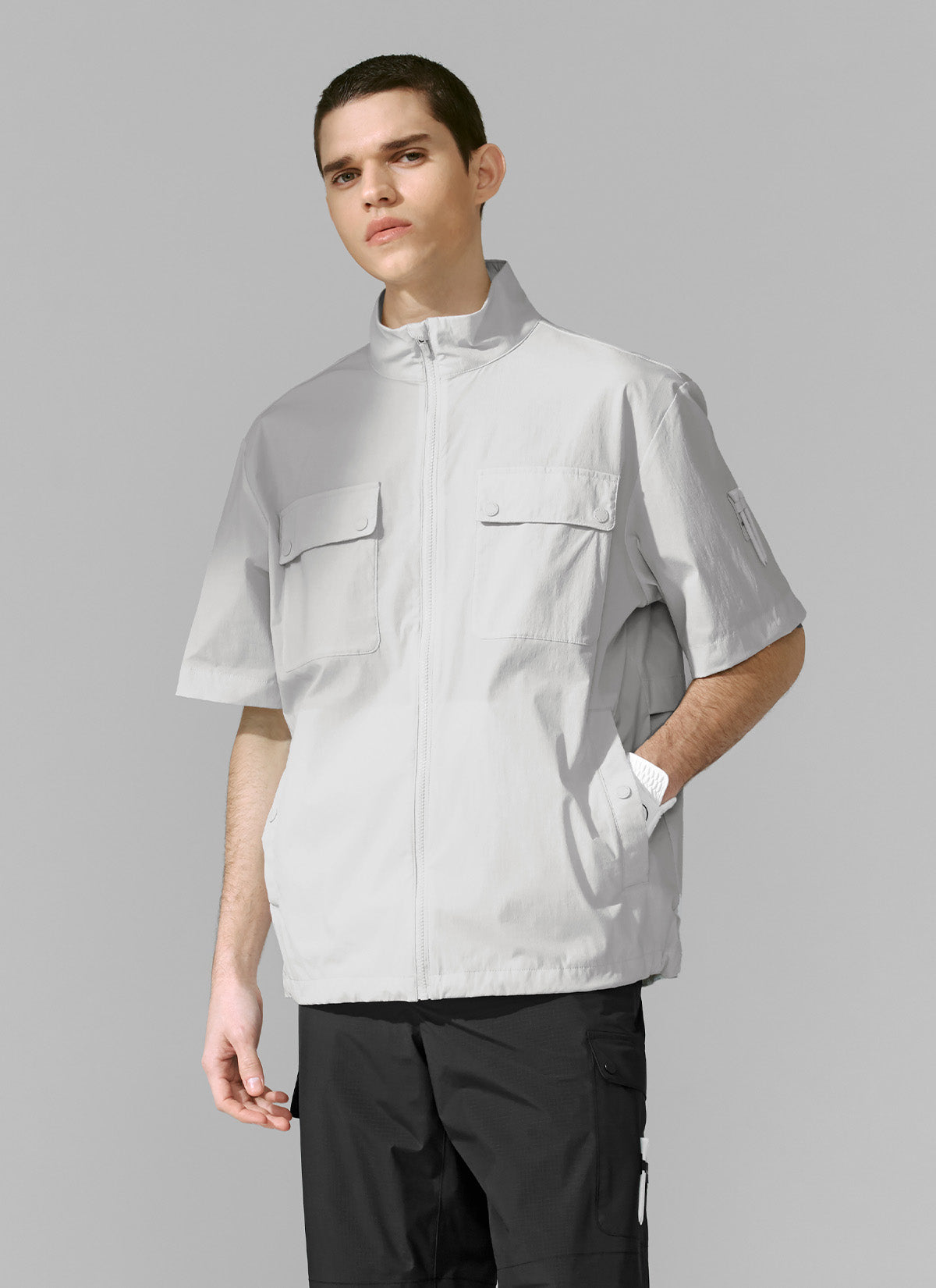 Big Pocket Detachable Jacket for Men & Women - Waterproof Windbreaker with Removable Hood - Perfect for Hiking, Camping & Outdoor Adventures