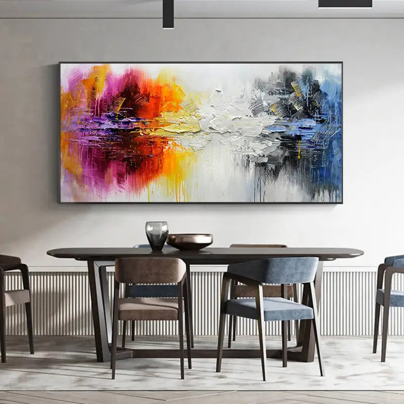 Abstract Painting #AB 003 - Modern Wall Art for Living Room, Bedroom & Office Decor | Large Canvas Artwork for Home & Commercial Spaces