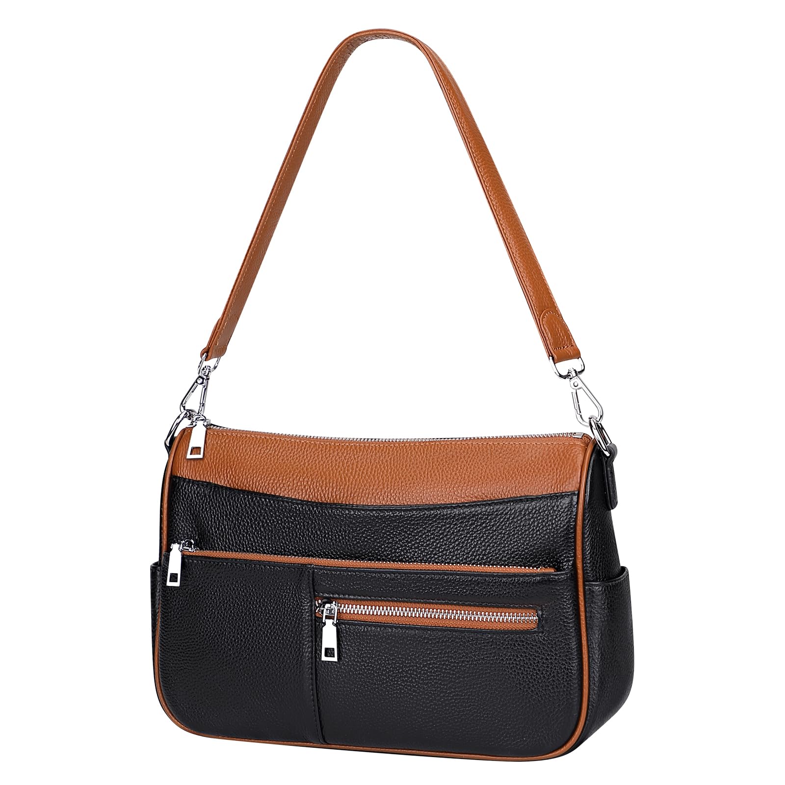 Genuine Leather Shoulder Bag for Women - Small Crossbody Handbag Purse - Stylish & Durable Ladies Handbag for Work, Travel & Everyday Use