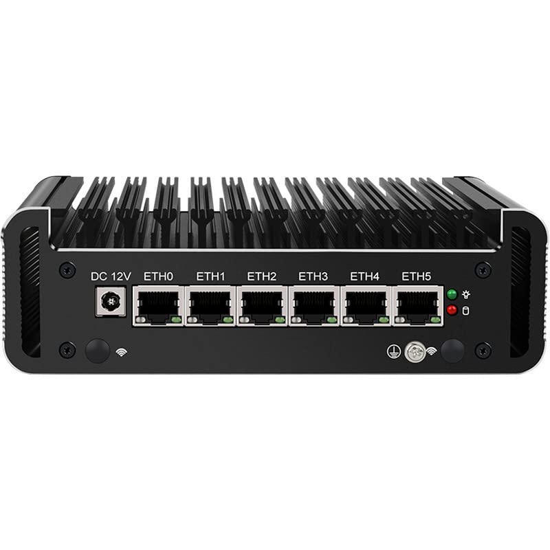 6-Port Firewall Mini PC - Intel Quad-Core Celeron N5105 Processor, i226-V LAN, DDR4 RAM Support, AES-NI Encryption | VPN Router, Network Appliance | Ideal for Home Office & Small Business Network Security