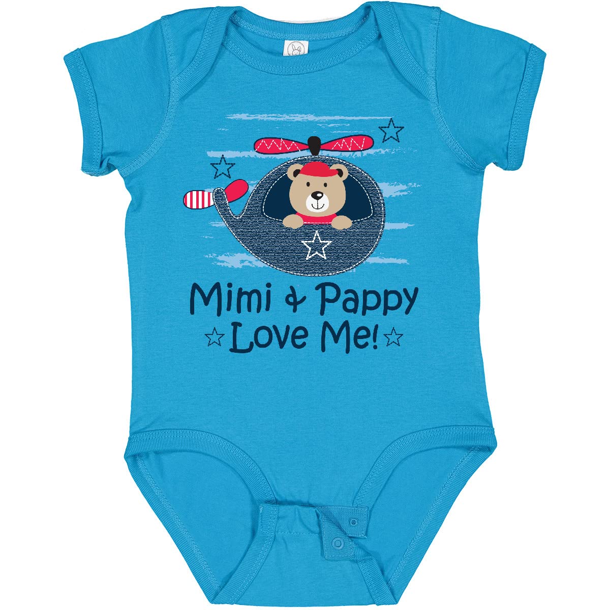 Inktastic Mimi and Pappy Love Me Baby Boy Onesie - Soft Cotton Bodysuit for Newborns & Infants - Perfect for Family Photos, Holidays & Everyday Wear