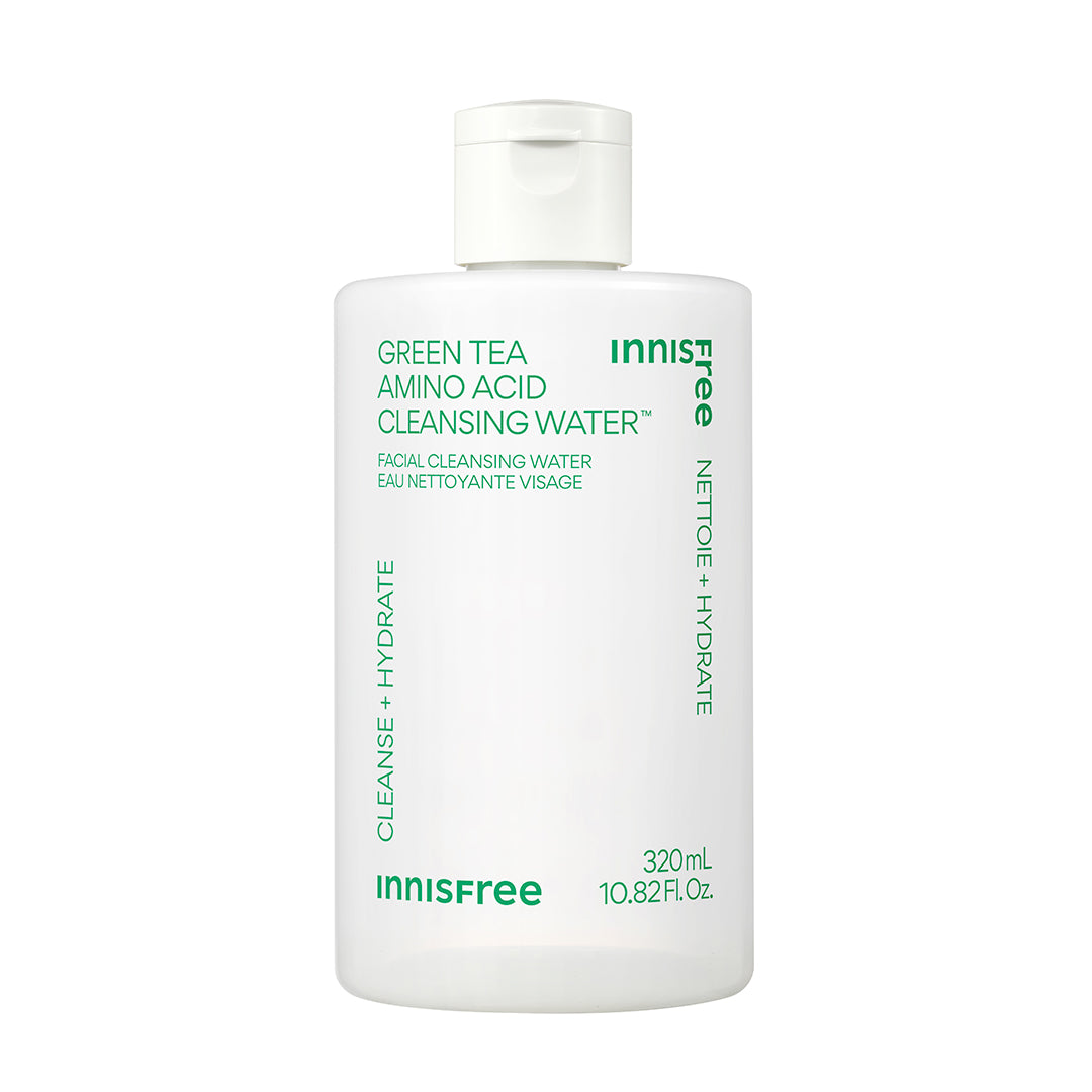 Best Green Tea Amino Acid Cleansing Water for Face - Gentle Hydrating Makeup Remover & Daily Facial Cleanser | Perfect for Sensitive Skin & Morning/Night Routine