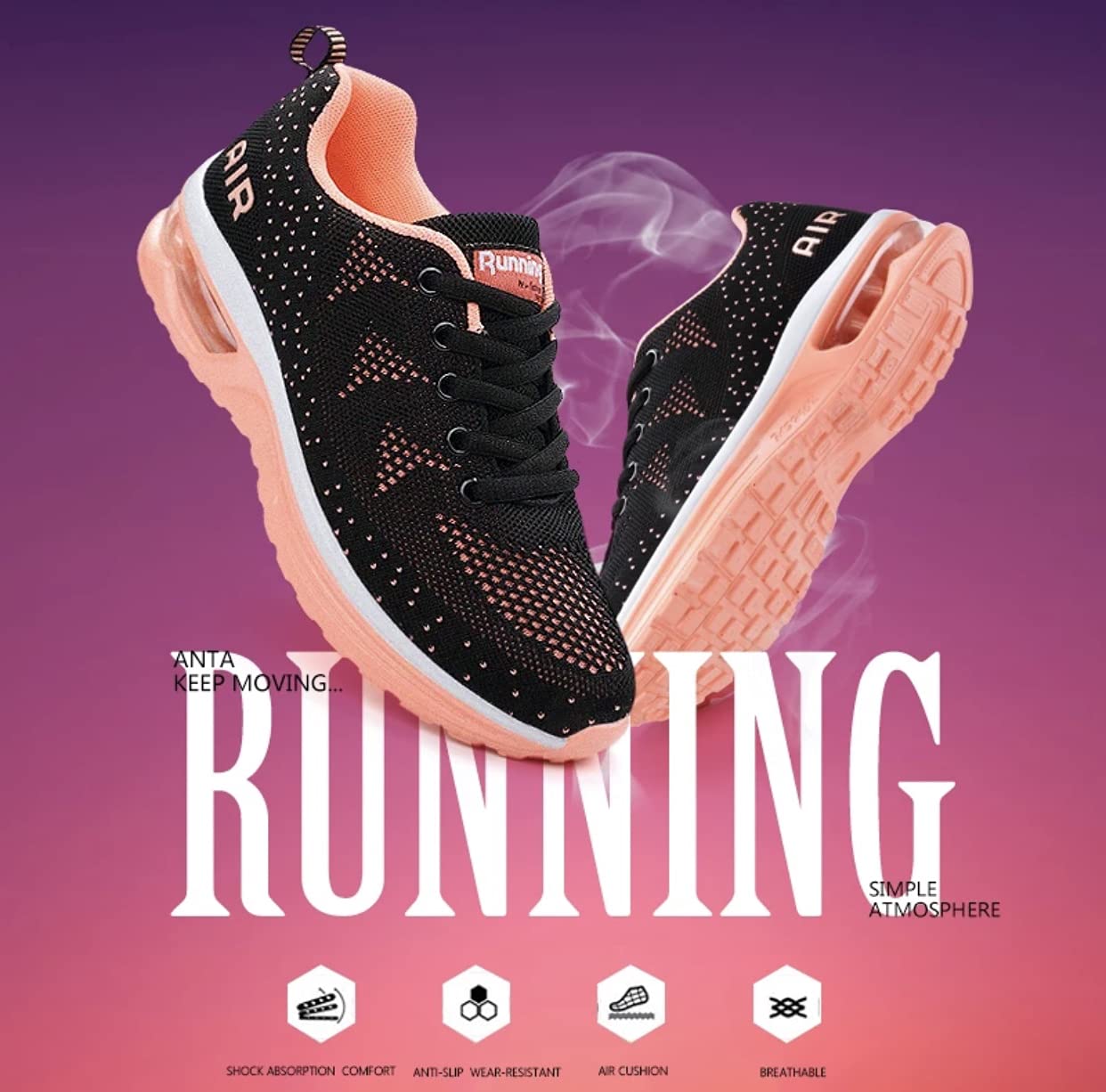 Women's Lightweight Air Running Shoes - Breathable Athletic Sneakers for Jogging, Gym Workouts & Casual Wear