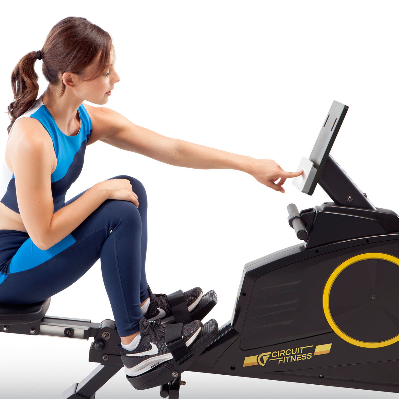 Foldable Magnetic Rowing Machine with Bluetooth - AMZ 986RW BT | Quiet Home Gym Equipment for Full Body Workout | Perfect for Small Spaces & Cardio Training