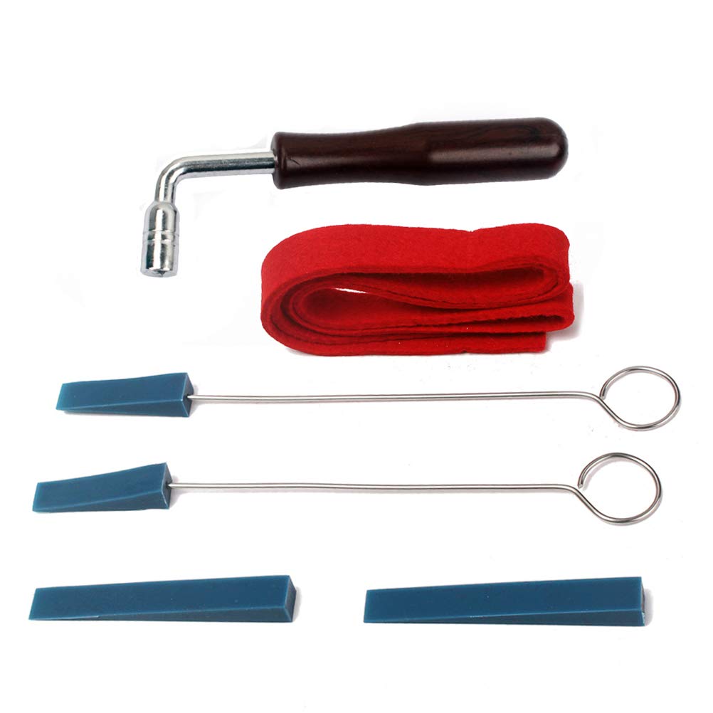 6-Piece Piano Wrench Set - Professional Piano Tuning and Repair Tools for Home, Studio, and Stage Use