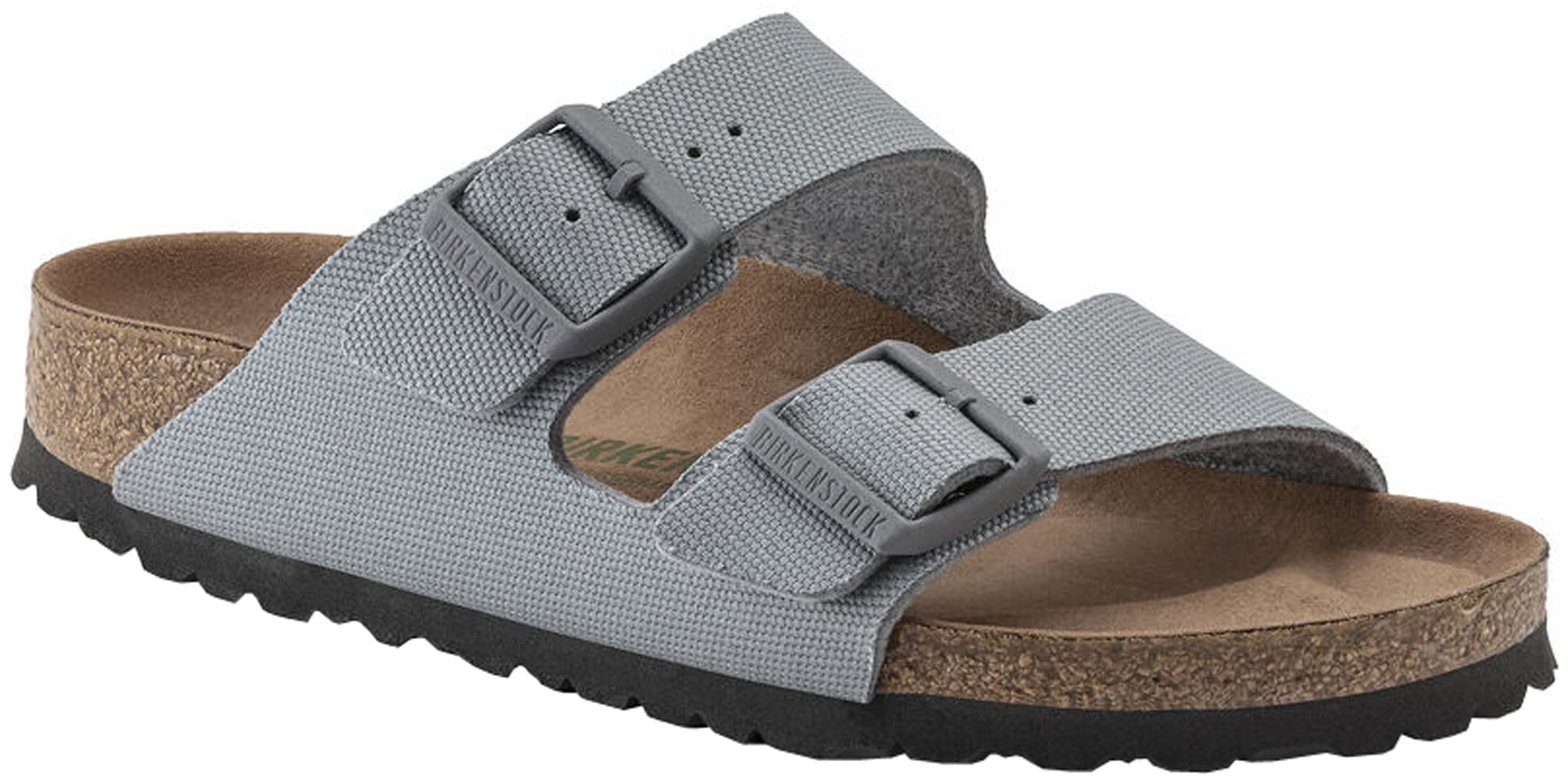 Birkenstock Unisex Arizona Vegan Sandal - Stone Coin Canvas | Size 39 EU (8-8.5 M US Women) | Comfortable Walking Shoes for Beach, Travel & Casual Outfits