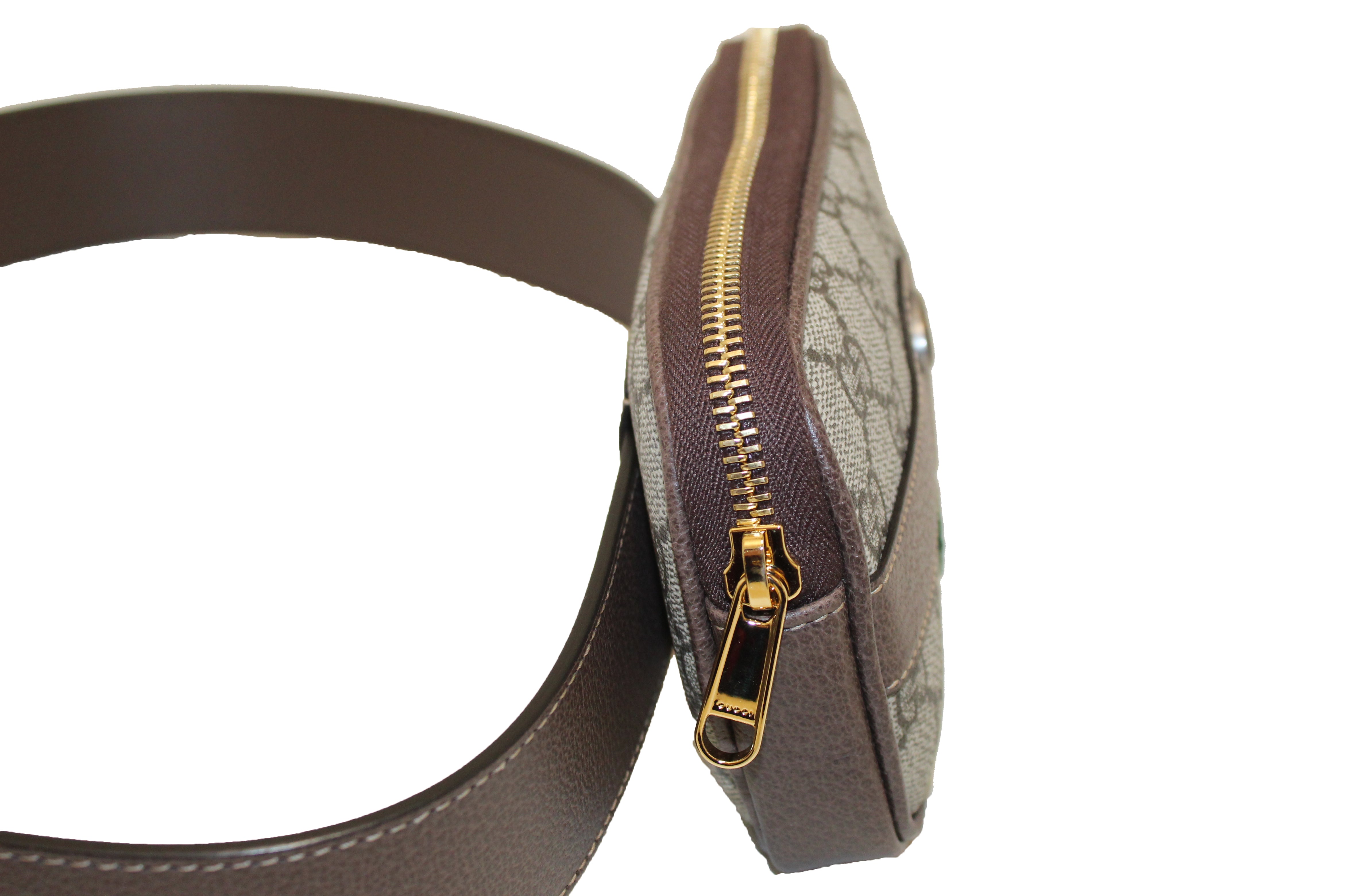 Authentic NEW Gucci Ophidia GG Supreme Canvas Mini Belt Bag 519308 - Luxury Crossbody Bag for Women, Fashionable Shoulder Purse for Daily Use, Travel & Parties