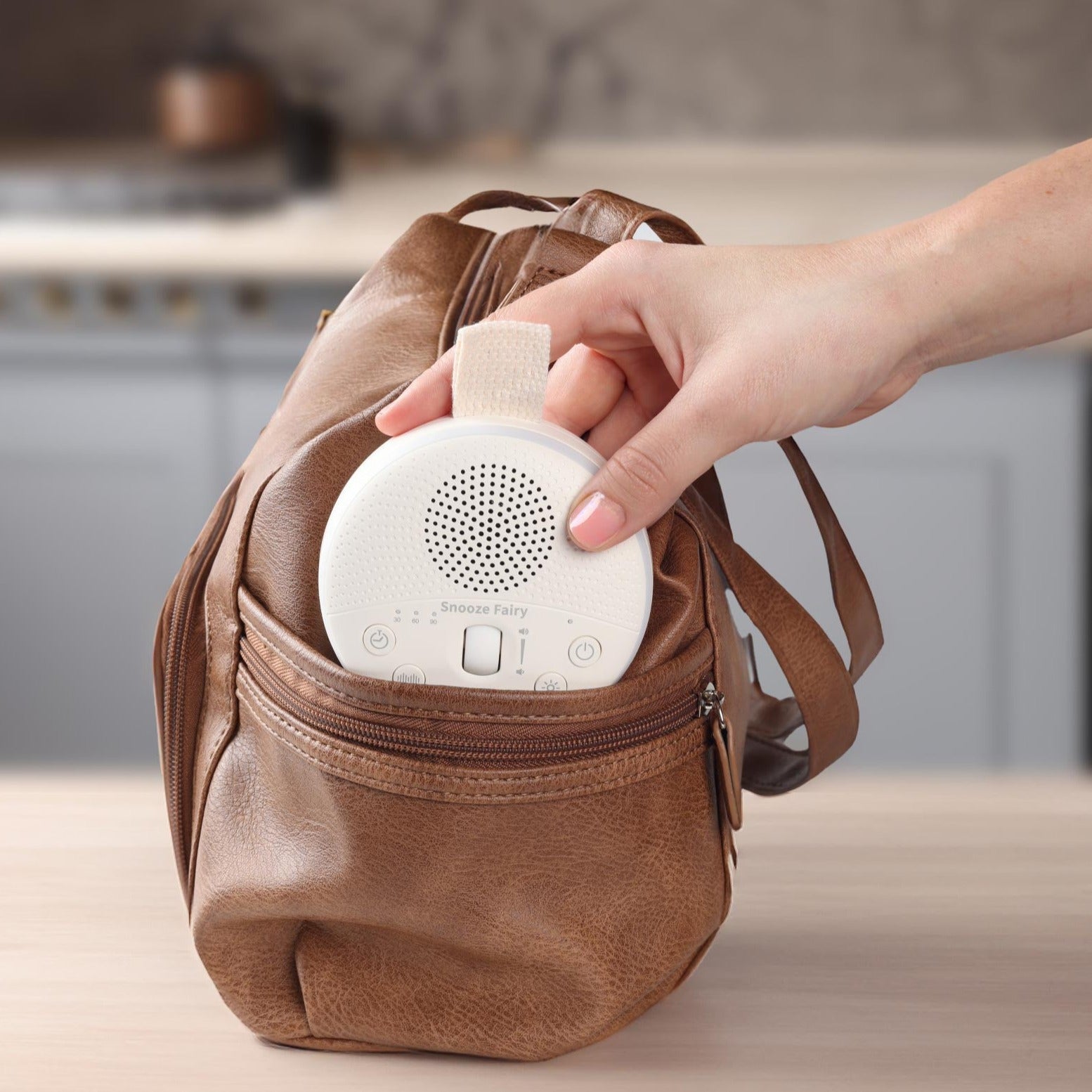 Snooze Fairy Portable White Noise Machine for Sleeping, Travel & Baby - Soothing Natural Sounds for Relaxation, Meditation & Nursery - USB Rechargeable Sleep Aid Device