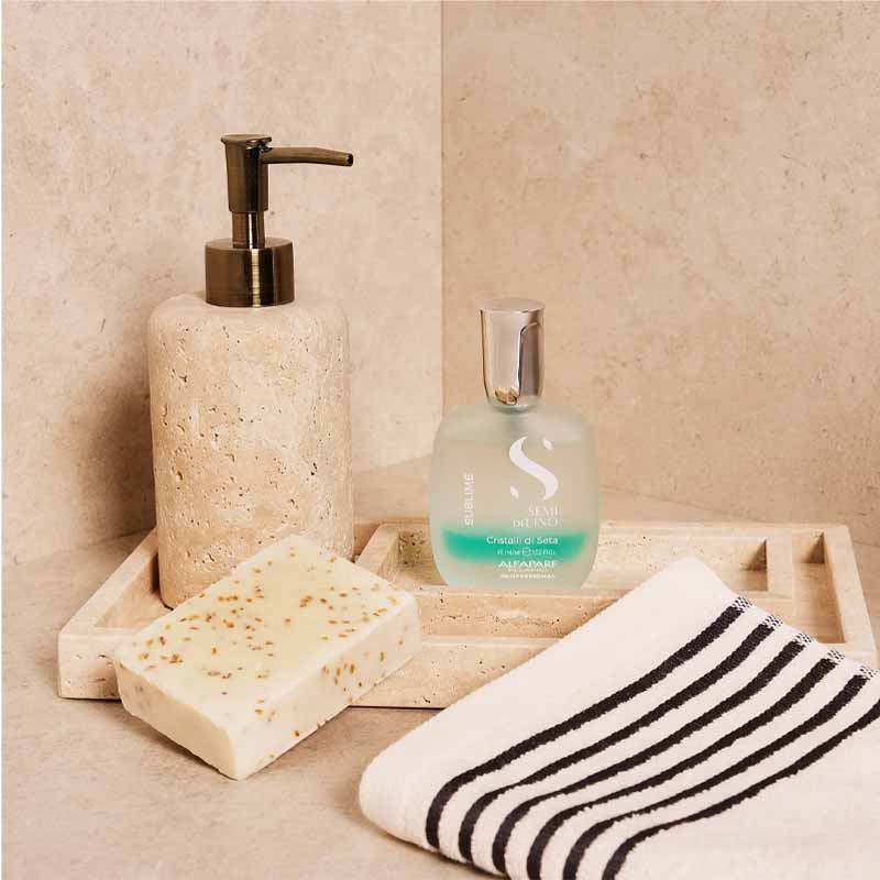 Alfaparf Semi Di Lino Sublime Cristalli di Seta Hair Serum - Silk Crystals Hair Treatment for Shine & Repair - Perfect for Damaged Hair & Daily Styling Protection