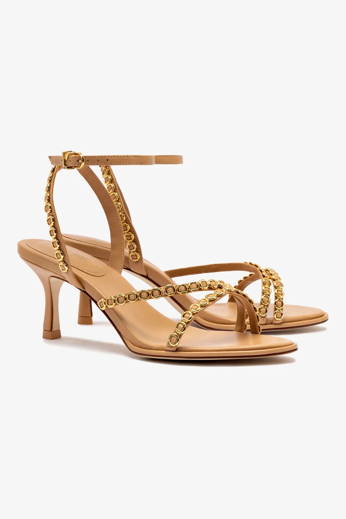 Milanina Mini Sandal in Tan Leather - Women's Comfortable Casual Sandals for Summer, Beach, Travel and Outdoor Activities