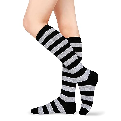Light Grey and Black Striped
