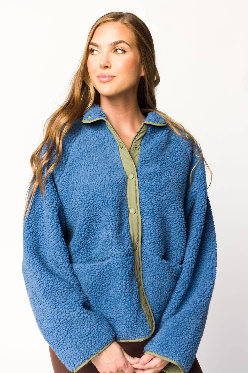 Skylar Reversible Jacket for Women - Lightweight Waterproof Windbreaker with Hood, Sea Blue & Navy - Perfect for Hiking, Travel & Outdoor Activities