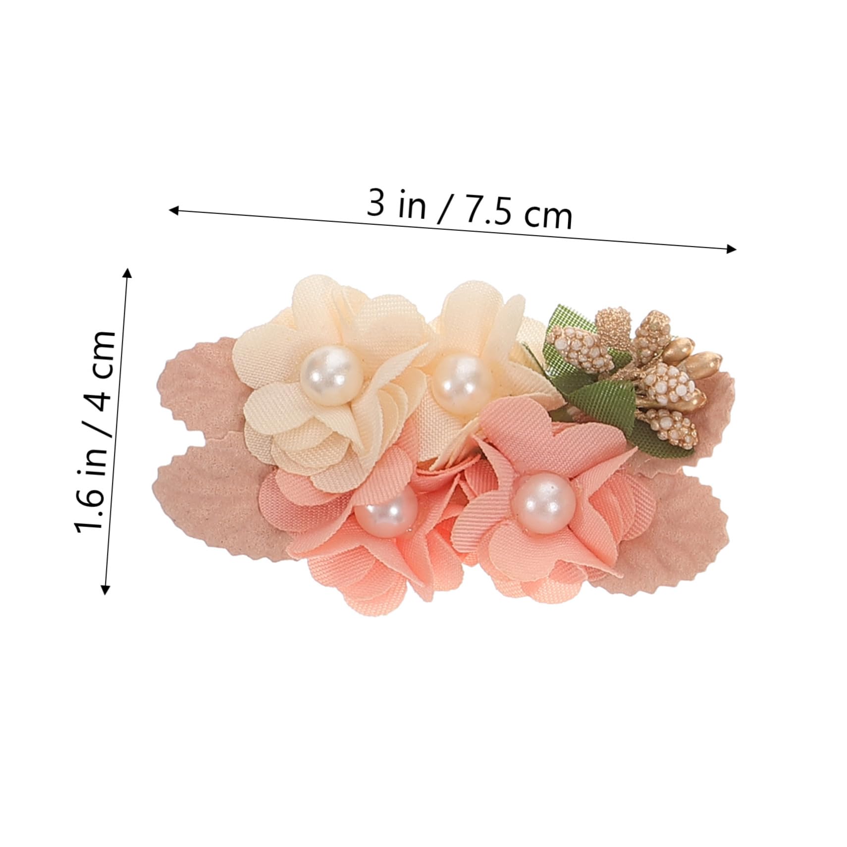 Toyvian Flower Hair Clips for Girls - 6 Pack Faux Pearl Hair Accessories Set for Toddlers & Kids - Cute Hair Decorations for School, Parties & Special Occasions