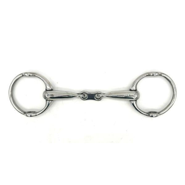 Jake Adams Hollow Mouth French Link Fixed Gag Bit for Horse Training - Durable Stainless Steel Equestrian Bit for Dressage & Western Riding