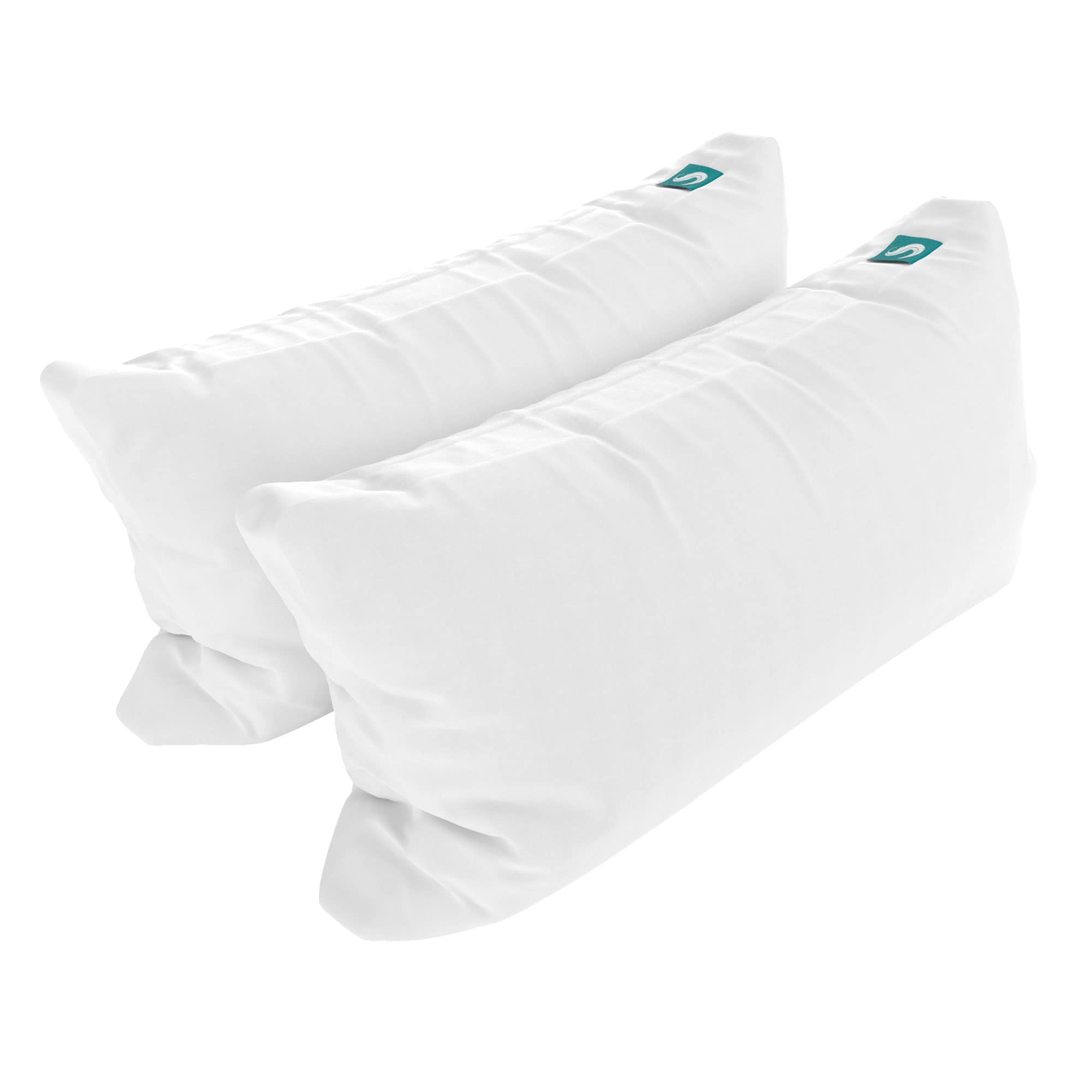 Sleepgram 2 Pack Cooling Pillows for Side, Back & Stomach Sleepers - King Size Bed Pillows with Removable Washable Cover - Perfect for Hot Sleepers & Night Sweat Relief