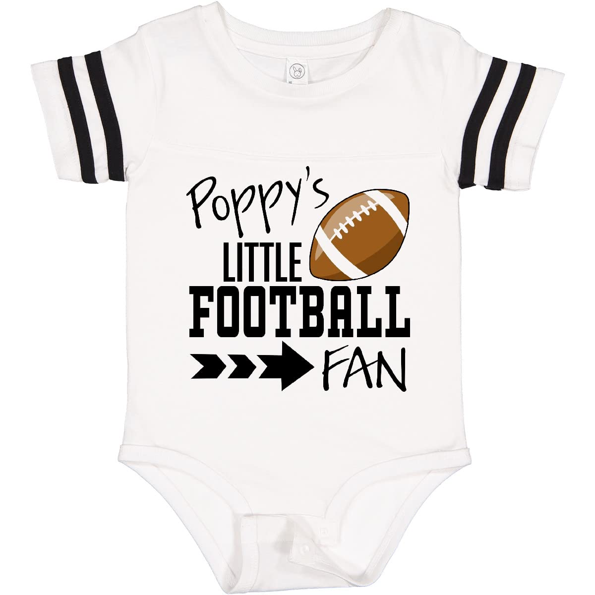 Inktastic Poppy's Little Football Fan Baby Bodysuit - Cute Infant Football Onesie for Game Day & Family Outings