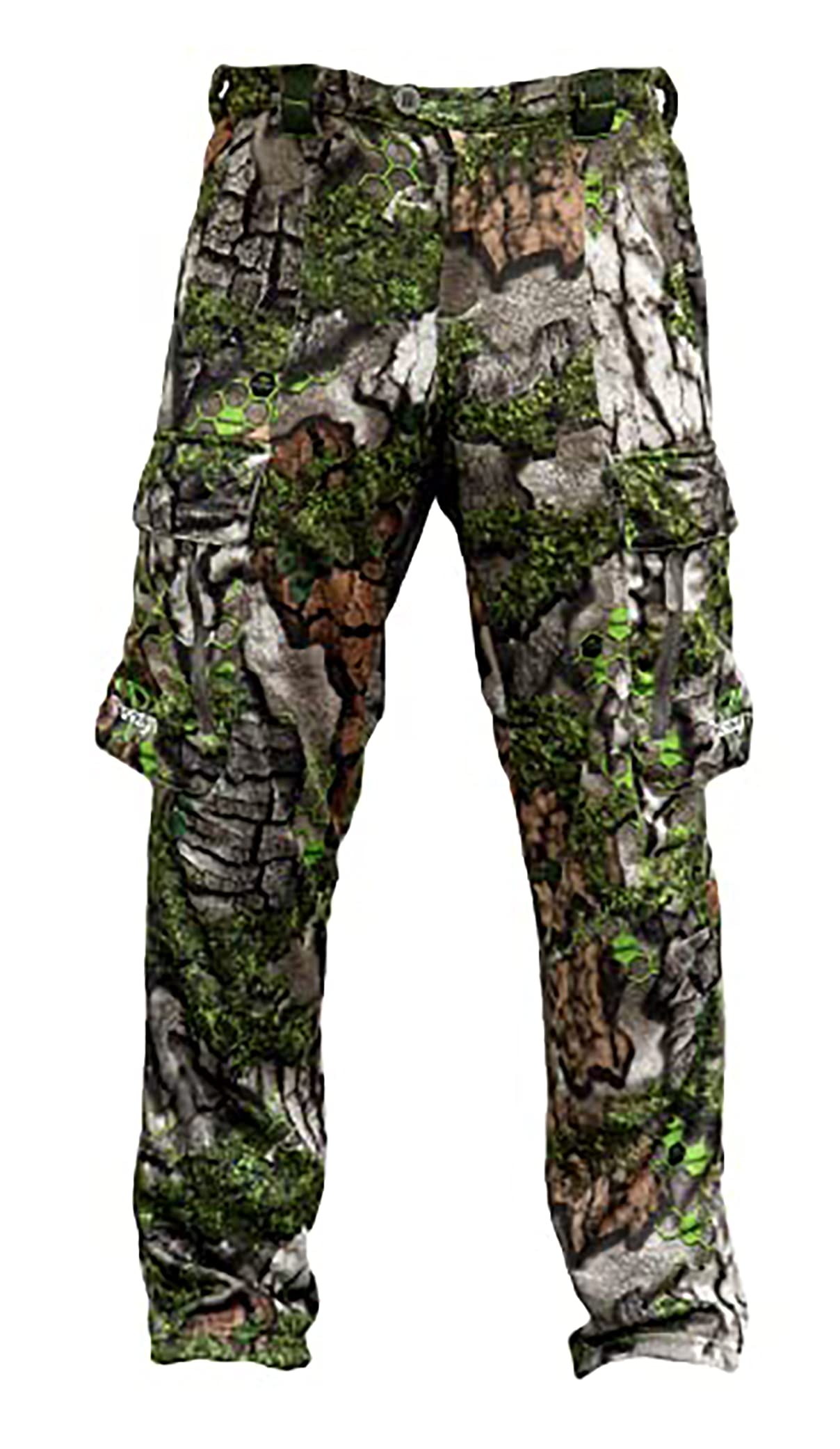 Men's Elastic Waist Lined Cargo Pants - Comfortable Winter Work Pants for Outdoor Hiking & Casual Wear