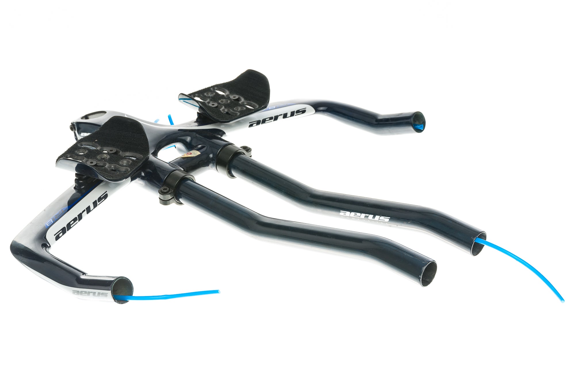Aerus TriB Integrated Aerobar 42cm x 110mm Stem with Carbon Extensions - Lightweight Aero Handlebar for Road & Triathlon Bikes - Perfect for Time Trials & Competitive Cycling