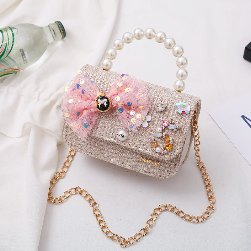 Adorable Baby Girls Crossbody Bag with Bow Knot - Stylish & Functional for Toddlers, Outings, and Special Occasions