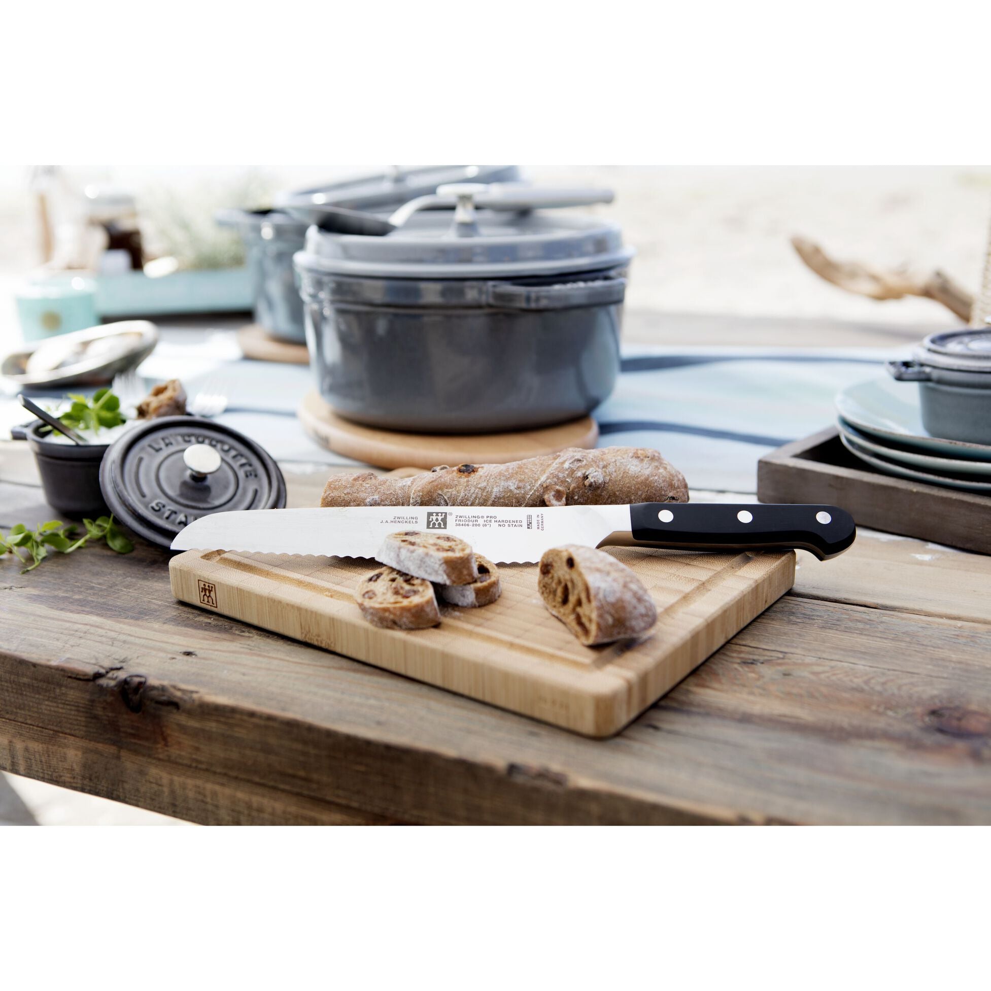 ZWILLING Pro 8-Inch Bread Knife - Ultra Sharp German Stainless Steel Blade for Slicing Bread, Cakes & Pastries - Perfect for Bakeries, Home Kitchens & Professional Chefs (Model 1002800)