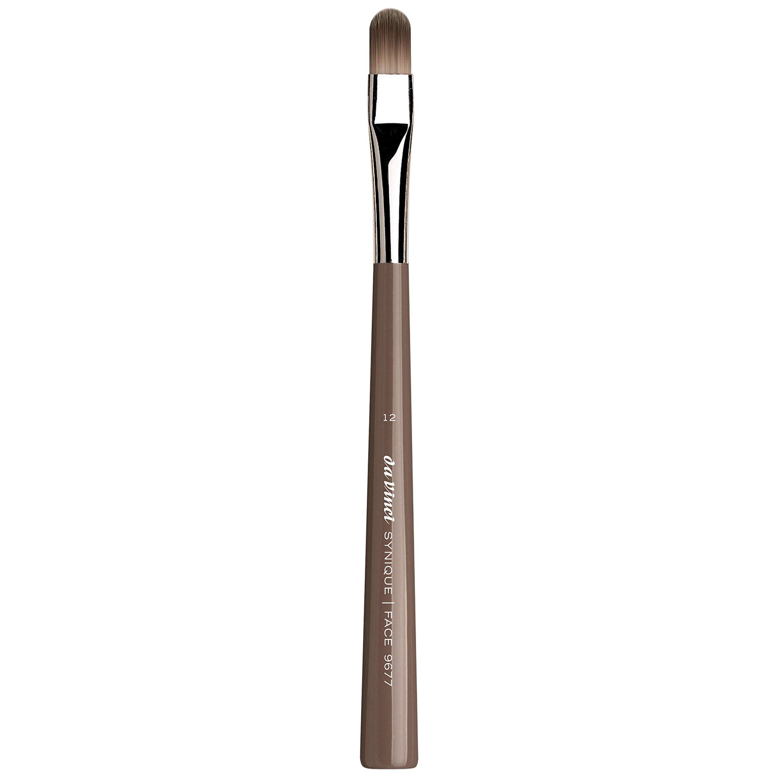 da Vinci Cosmetics Synique Concealer Brush 9677 - Oval Synthetic Makeup Brush Size 12 (1.48 oz) for Flawless Under Eye & Blemish Coverage - Perfect for Professional Makeup Artists & Home Beauty Routines