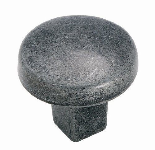 Premium Wrought Iron Round Knob - Heavy Duty Forged Handle for Cabinets, Drawers & Furniture - Durable Home & Office Hardware Accessory