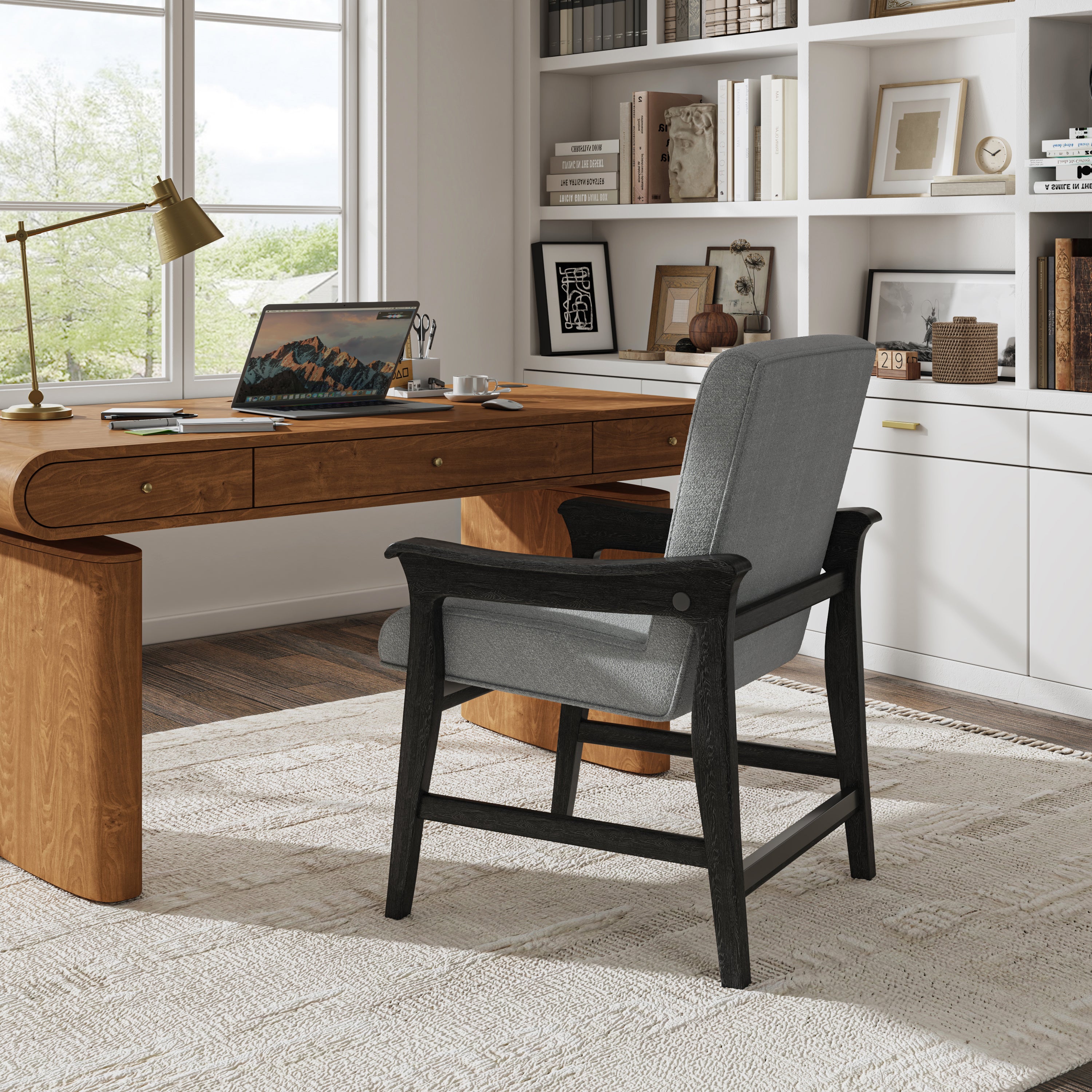 Modern Upholstered Counter Stool with Quick Shift to Dining Chair - Versatile Kitchen Island, Bar & Dining Room Seating for Home & Restaurant Use