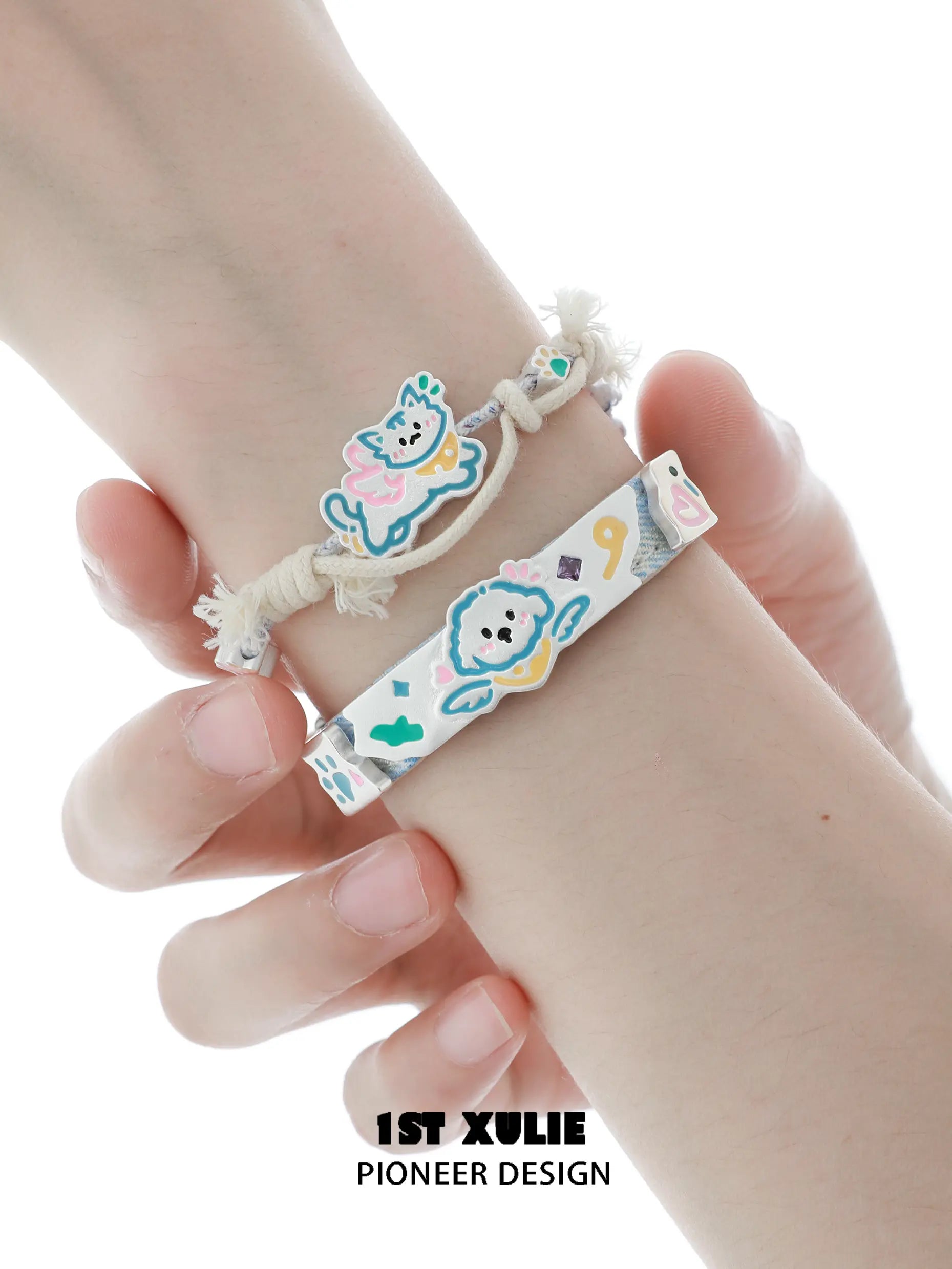Angel Cuties Handwoven Cotton Rope Bracelet - Boho Chic Adjustable Wristband for Women | Perfect for Beach, Festival, and Everyday Wear