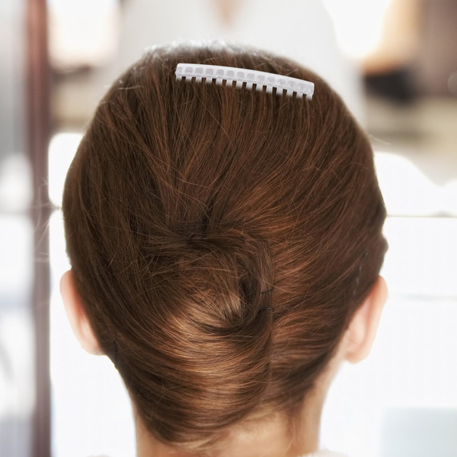 Uonlytech 10pcs Clear Plastic Hair Side Combs - Small Teeth Hair Accessories for Women | Perfect for Updos, Braids & Styling