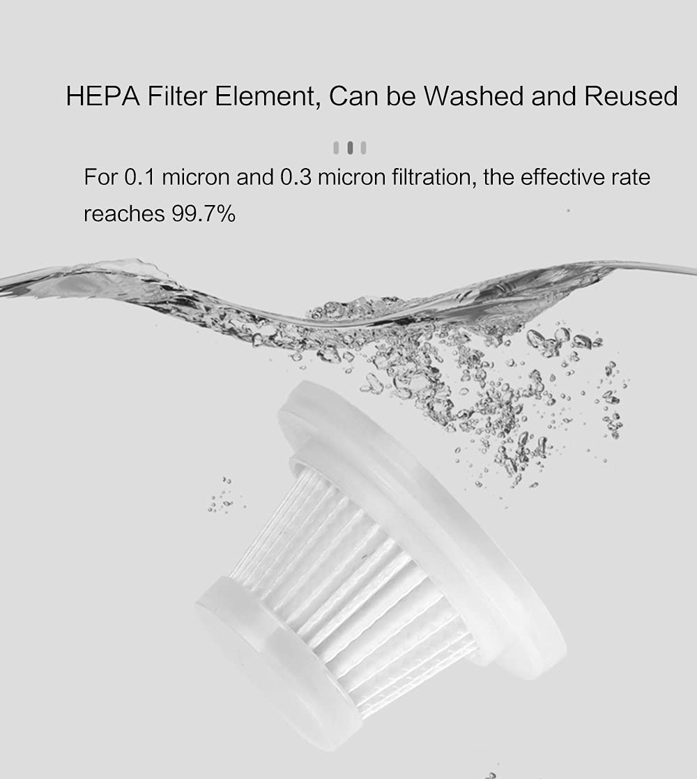 **Powerful Cordless Handheld Vacuum Cleaner - Rechargeable Mini Vacuum with Strong Suction for Car, Home, Kitchen & Pet Hair - Wet & Dry Cleaning - Portable & Lightweight (White) - Perfect for Quick Cleanups, Car Detailing & Pet Hair Removal**