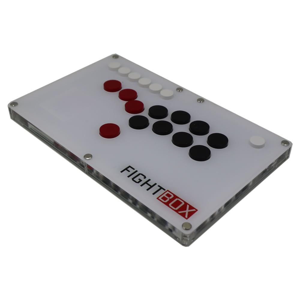 FightBox B1-PC All Button Leverless Arcade Fight Stick Game Controller for PC, PS3, Nintendo Switch - Perfect for Fighting Games, eSports & Retro Gaming