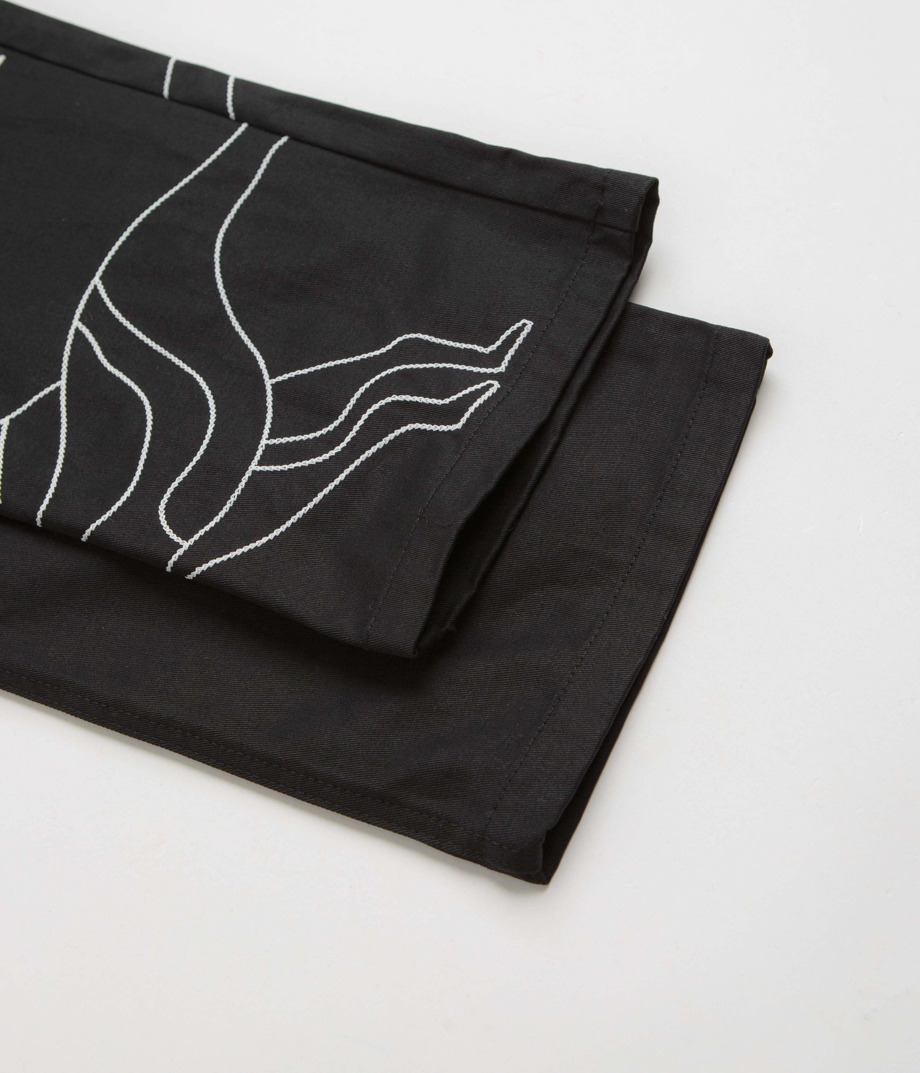 Parra Stitched Up Duck Pants - Black | Waterproof Work Pants for Outdoor Activities & Hiking