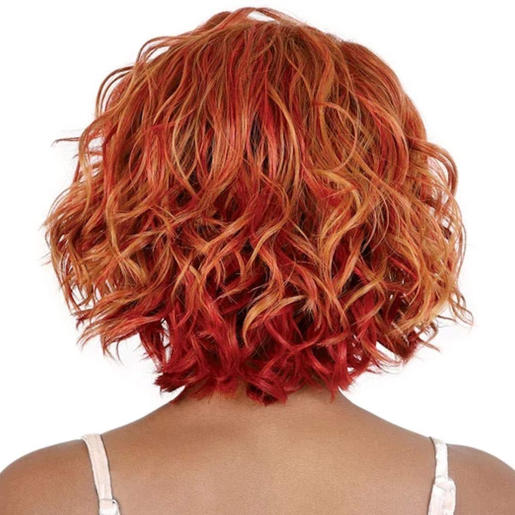 Motown Tress LDP-Glow Heat Resistant Fiber Lace Part Wig in Off Black | Synthetic Hairpiece for Daily Wear & Cosplay