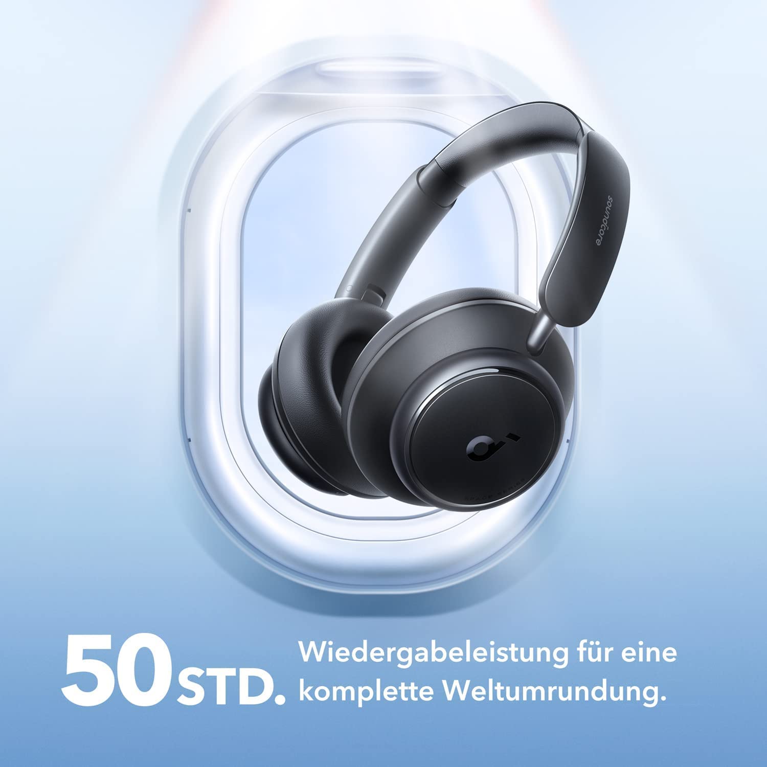 Anker Soundcore Space Q45 Wireless Headphones with Adaptive Active Noise Cancelling (98% Noise Reduction), 50H Playtime, LDAC Hi-Res Audio, Bluetooth 5.3, App Control - Perfect for Travel, Work & Commuting (Renewed)