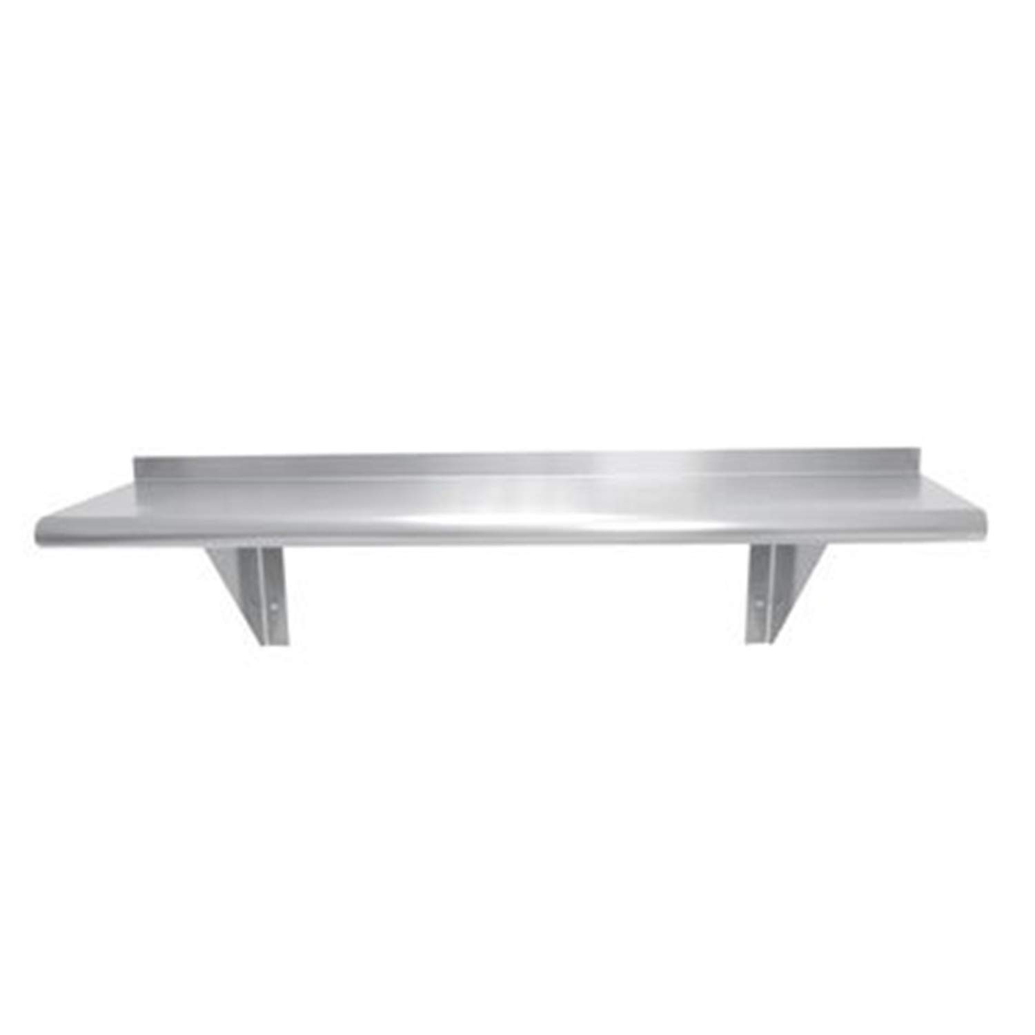 Stainless Steel Wall Shelf - Rustproof Floating Shelves for Kitchen, Bathroom & Living Room | Heavy Duty Metal Storage Shelf for Home Organization & Decoration