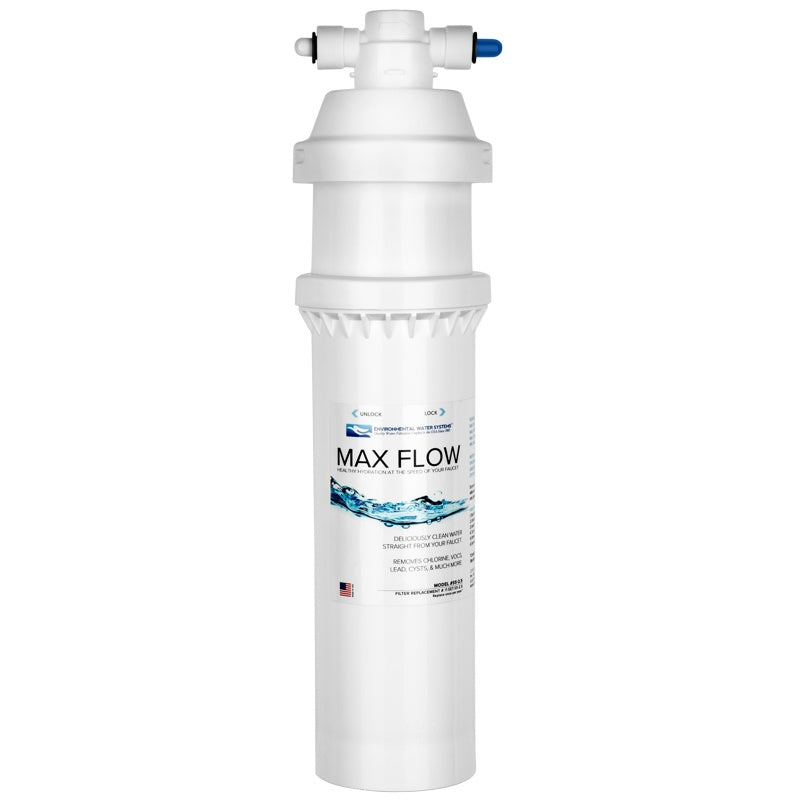 EWS SS 2.5 Under Sink Water Filter System - High Flow Single Stage Drinking Water Filtration for Faucet | Removes Impurities & Improves Taste | Perfect for Kitchen, RV & Office Use