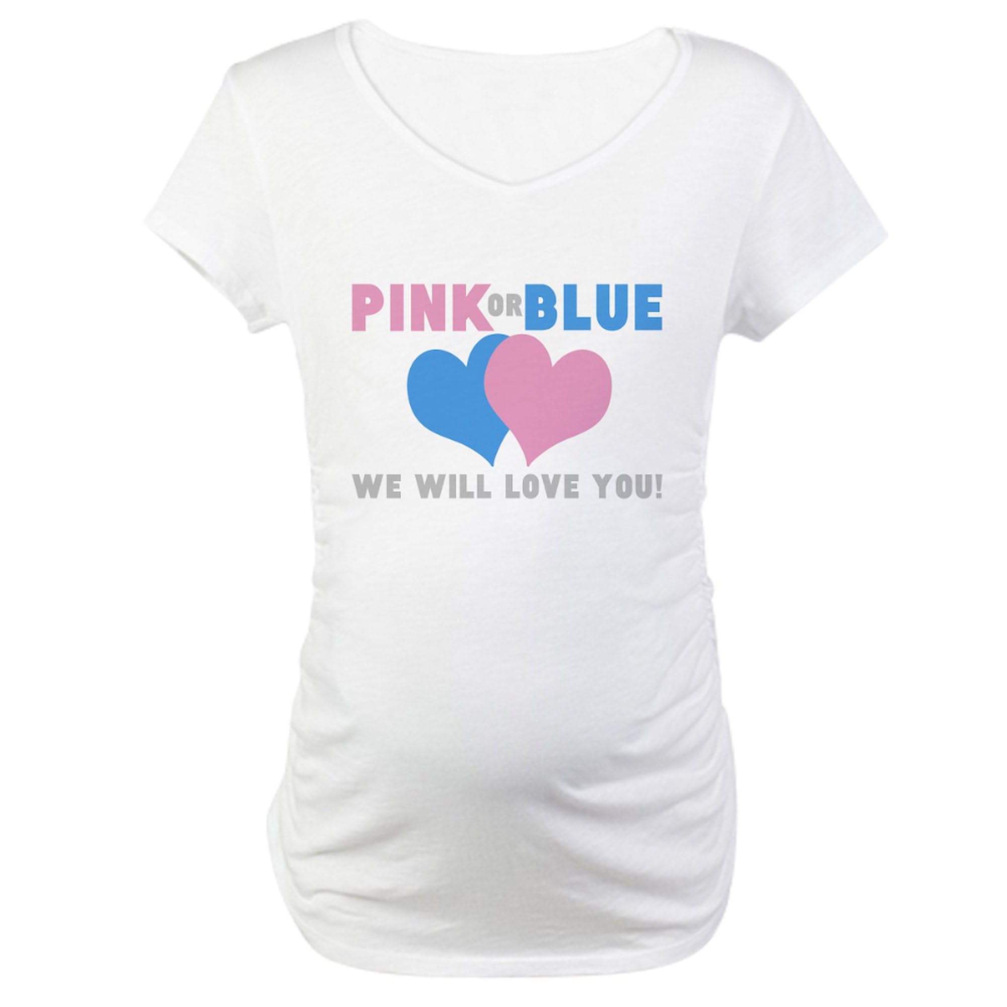 Stylish Maternity T-Shirt for Women - Ruched Side Design by CafePress | Perfect for Pregnancy Photos, Baby Showers & Everyday Comfort