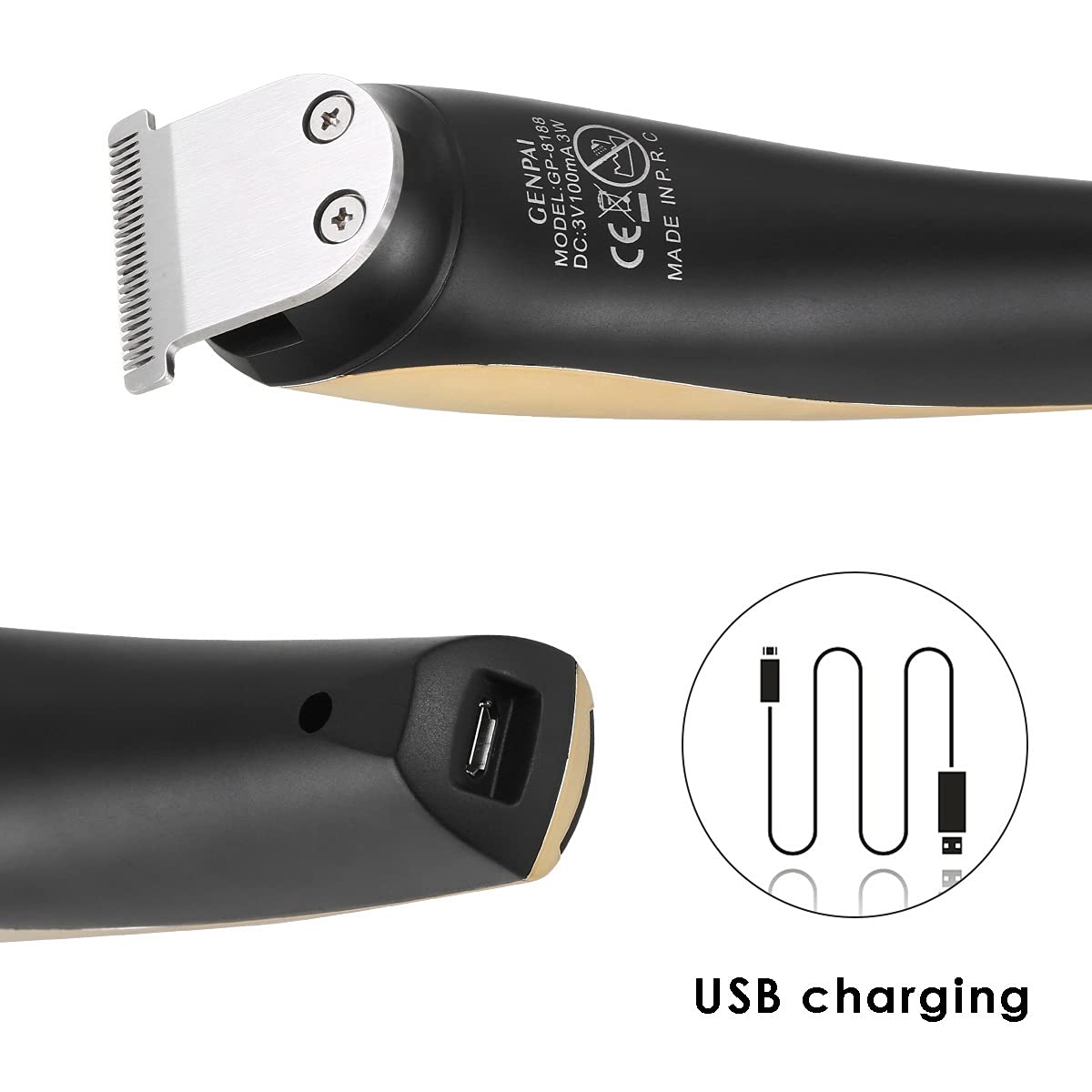 Professional 5-in-1 Electric Hair Clipper for Men - USB Rechargeable Beard Trimmer, Nose Hair Trimmer & Shaver Kit with Storage Base | Perfect for Home Grooming, Travel & Barber Use