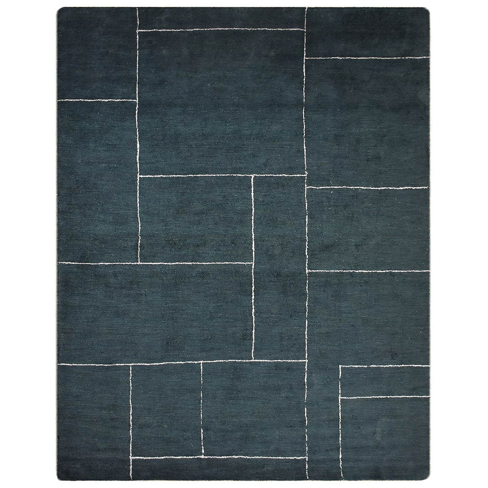 Hand-Knotted Diamond Wool Rug – Premium Handmade Area Rug for Living Room, Bedroom & Dining Room – Soft & Durable Home Decor