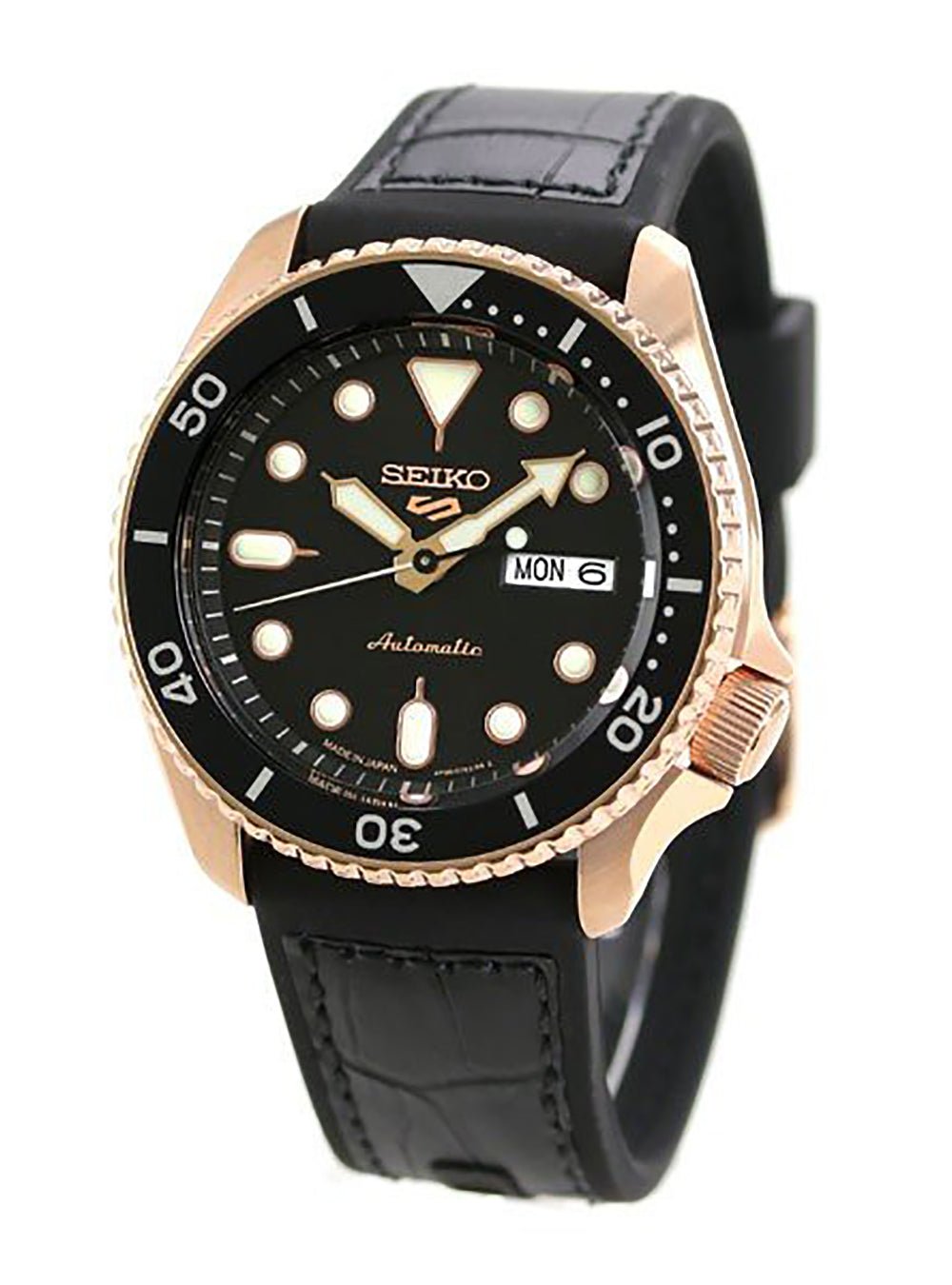 Seiko 5 Sports Automatic Watch SBSA028 - Japanese Domestic Market (JDM) - Made in Japan - Stainless Steel Case & Bracelet - Water Resistant - Perfect for Business, Casual & Outdoor Activities