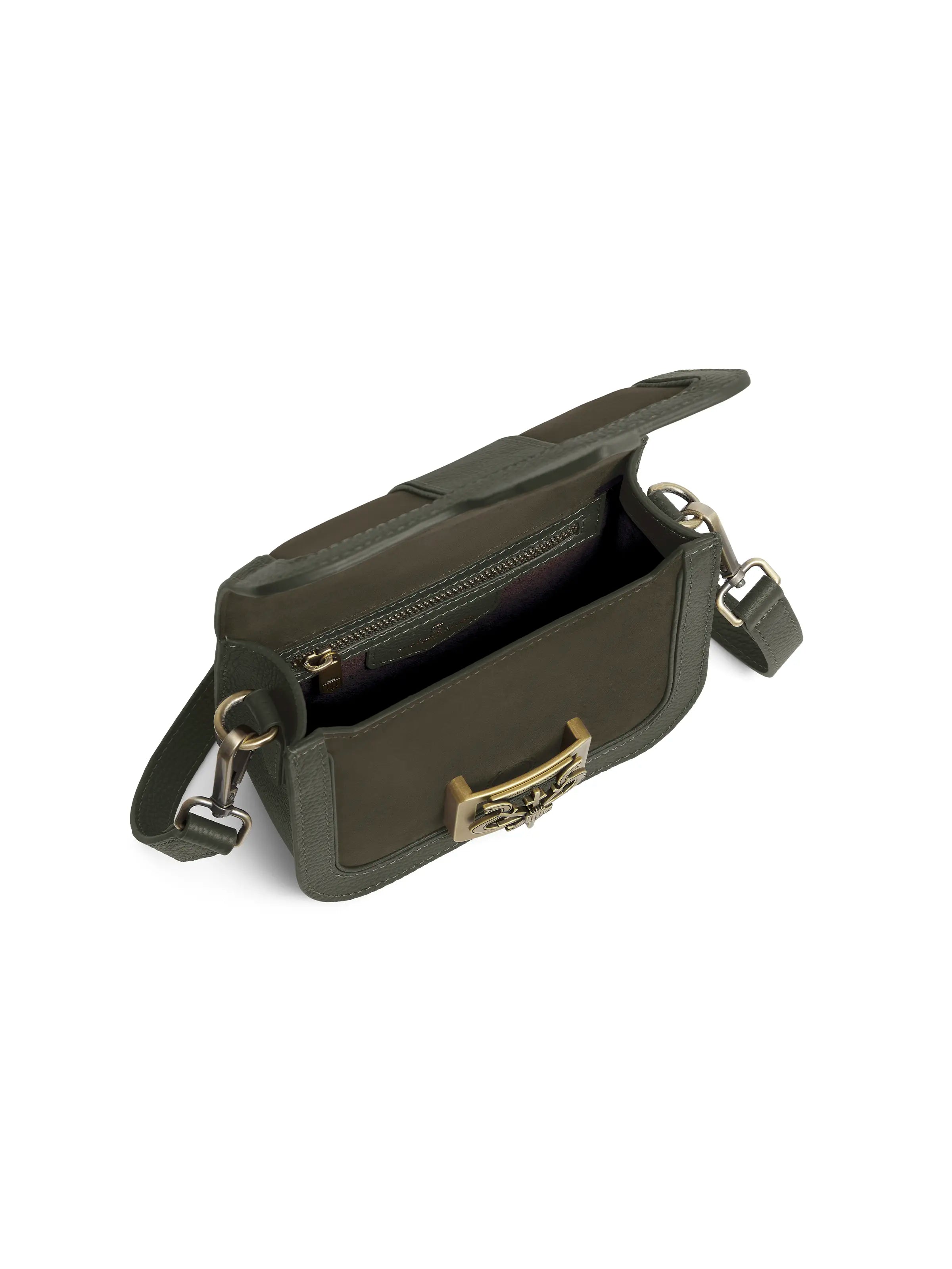 Clarence Handbag for Women - Moss Green Suede Crossbody Purse | Fashionable & Durable Everyday Bag for Work, Travel & Shopping