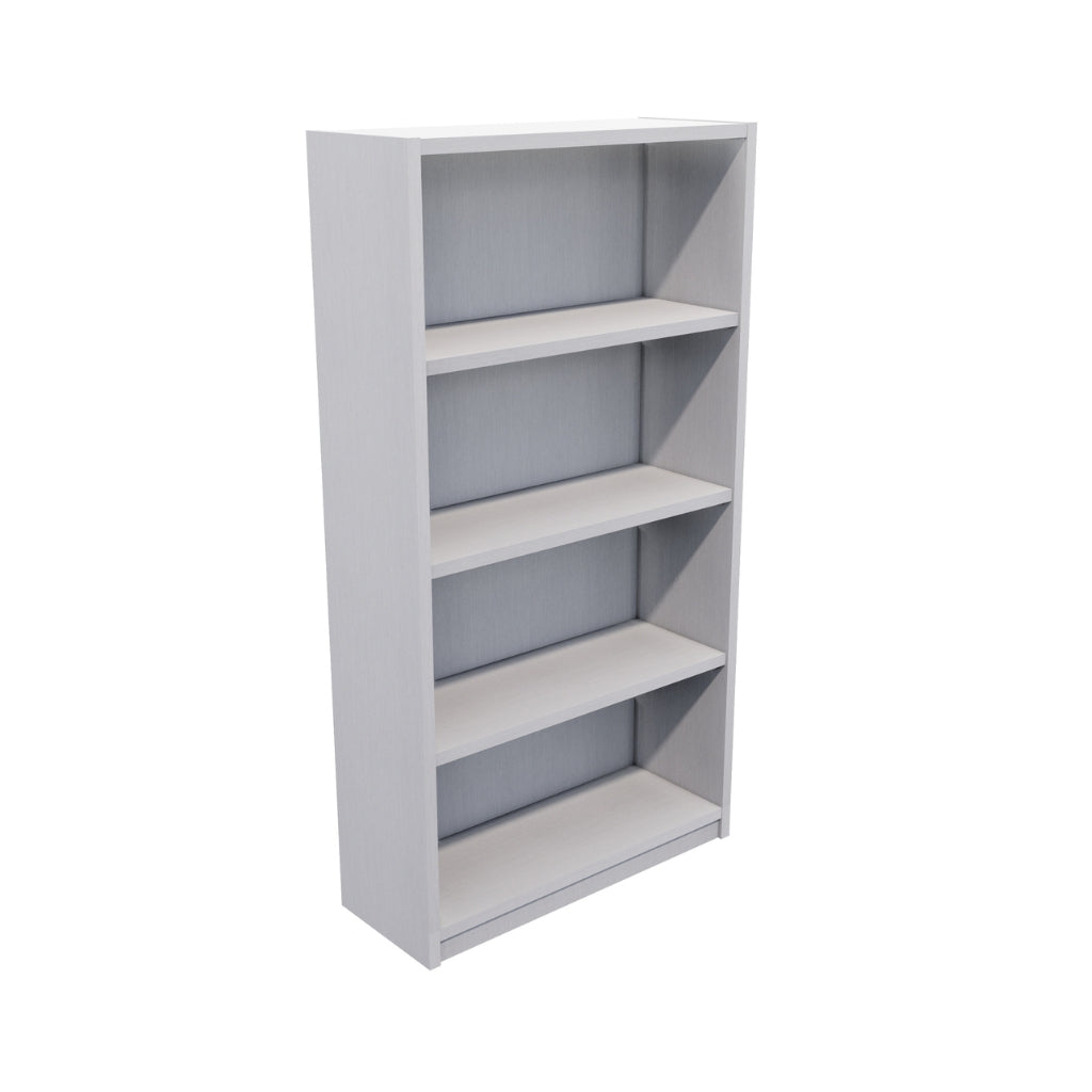 Customizable Commercial Bookcase with Toe Kick - Modern Office & Retail Storage Solution for Books, Files & Display Items