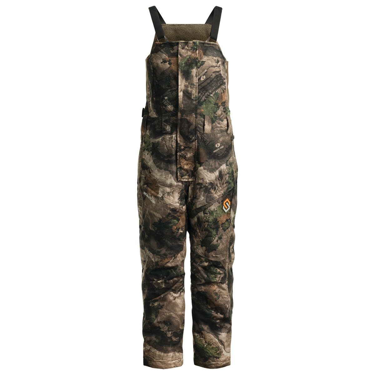 ScentLok Youth Hundo Hydrotherm Waterproof Insulated Bib Overalls - Warm Winter Snow Bibs for Kids, Boys & Girls - Perfect for Skiing, Snowboarding & Outdoor Activities